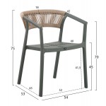 ΠΟΛΥΘΡΟΝΑ ΠΟΛΥΠΡΟΠΥΛΕΝΙΟΥ BOGI HM6240.05 OLIVE GREEN--P.P. ΜΠΕΖ ΣΧΟΙΝΙ 56,5x53x80Υεκ