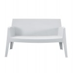 ΚΑΝΑΠΕΣ 2-ΘΕΣΙΟΣ ΠΟΛΥΠΡΟΠΥΛΕΝΙΟΥ SLEEK HM6366.01 ΧΡΩΜΑ ΛΕΥΚΟ 133x68x73Υεκ.