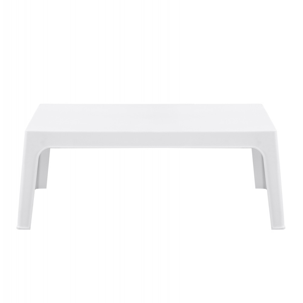 ΤΡΑΠΕΖΑΚΙ ΟΡΘΟΓΩΝΙΟ SLEEK HM6367.01 ΠΟΛΥΠΡΟΠΥΛΕΝΙΟ ΣΕ ΛΕΥΚΟ 99x59.5x39.5Υεκ.