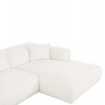 ΚΑΝΑΠΕΣ ΓΩΝΙΑ BRICKEN HM3275.02R ΛΕΥΚΟ ΥΦΑΣΜΑ 110-282x98-160x72Υεκ.