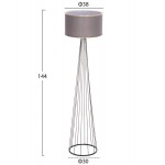 ΦΩΤΙΣΤΙΚΟ ΔΑΠΕΔΟΥ HUE HM7581.11 ΜΕΤΑΛΛΙΚΟ ΓΚΡΙ Φ38x144Υεκ.