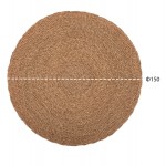 ΧΑΛΙ ΣΤΡΟΓΓΥΛΟ CRATER HM7849 MENDONG GRASS ΣΕ ΦΥΣΙΚΟ ΧΡΩΜΑ Φ150εκ.
