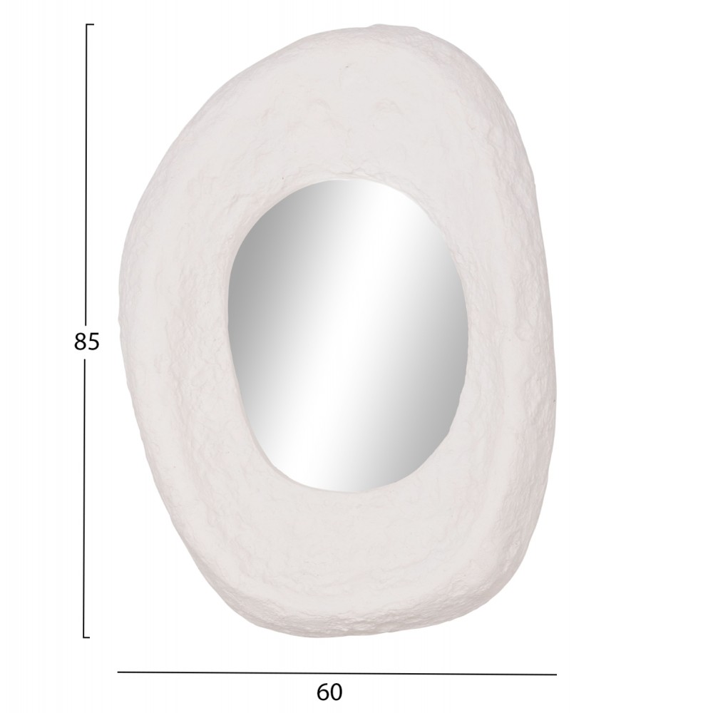 ΚΑΘΡΕΠΤΗΣ ΤΟΙΧΟΥ RIFFE HM4695.02 FIBER CEMENT ΛΕΥΚΟ 60x13x85Υεκ.