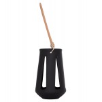 ΕΠΙΤΡΑΠΕΖΙΟ ΦΑΝΑΡΙ ERANTYL HM4696.01L ΜΑΥΡΟ FIBER CEMENT & ΧΕΡΟΥΛΙ RATTAN Φ17x27Yεκ.