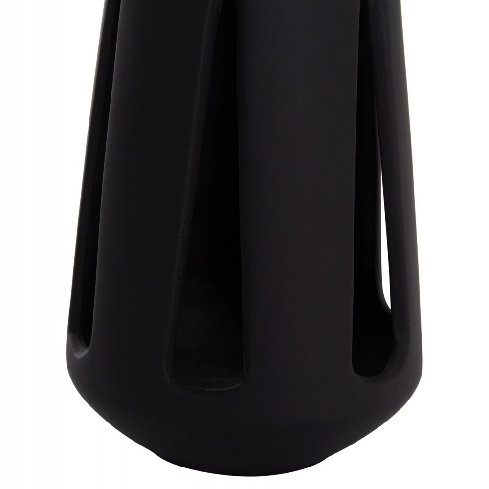 ΕΠΙΤΡΑΠΕΖΙΟ ΦΑΝΑΡΙ ERANTYL HM4696.01L ΜΑΥΡΟ FIBER CEMENT & ΧΕΡΟΥΛΙ RATTAN Φ17x27Yεκ.