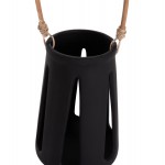 ΕΠΙΤΡΑΠΕΖΙΟ ΦΑΝΑΡΙ ERANTYL HM4696.01L ΜΑΥΡΟ FIBER CEMENT & ΧΕΡΟΥΛΙ RATTAN Φ17x27Yεκ.