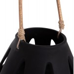 ΕΠΙΤΡΑΠΕΖΙΟ ΦΑΝΑΡΙ ERANTYL HM4696.01S ΜΑΥΡΟ FIBER CEMENT & ΧΕΡΟΥΛΙ RATTAN Φ25x17Yεκ.