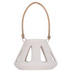 ΕΠΙΤΡΑΠΕΖΙΟ ΦΑΝΑΡΙ ERANTYL HM4696.02S ΛΕΥΚΟ FIBER CEMENT & ΧΕΡΟΥΛΙ RATTAN Φ25x17Yεκ.