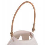 ΕΠΙΤΡΑΠΕΖΙΟ ΦΑΝΑΡΙ ERANTYL HM4696.02S ΛΕΥΚΟ FIBER CEMENT & ΧΕΡΟΥΛΙ RATTAN Φ25x17Yεκ.