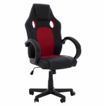 ΚΑΡΕΚΛΑ ΓΡΑΦΕΙΟΥ GAMING BUCKET HM1041.01 ΜΑΥΡΟPU+ΚΟΚΚΙΝΟ MESH 60x62x117 εκ.