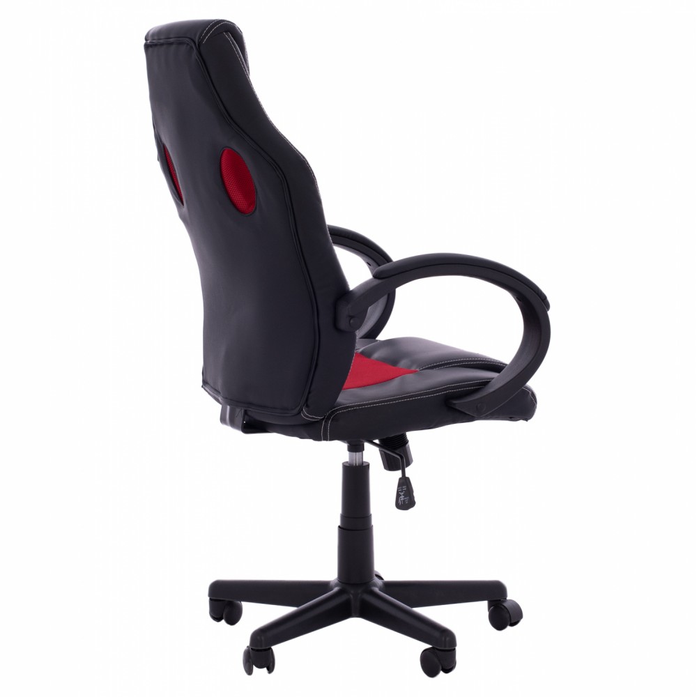 ΚΑΡΕΚΛΑ ΓΡΑΦΕΙΟΥ GAMING BUCKET HM1041.01 ΜΑΥΡΟPU+ΚΟΚΚΙΝΟ MESH 60x62x117 εκ.