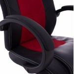 ΚΑΡΕΚΛΑ ΓΡΑΦΕΙΟΥ GAMING BUCKET HM1041.01 ΜΑΥΡΟPU+ΚΟΚΚΙΝΟ MESH 60x62x117 εκ.