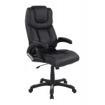 ΚΑΡΕΚΛΑ ΓΡΑΦΕΙΟΥ THORIN HM1050.01 ΜΕ MASSAGE ΜΑΥΡΗ HOMEMARKT 62x70x127Y εκ.