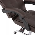 ΠΟΛΥΘΡΟΝΑ ΓΡΑΦΕΙΟΥ ΔΙΕΥΘΥΝΤΙΚΗ ΚΑΦΕ HM1057.19 ΜΕ ΠΤΥΣΣΟΜΕΝΟ ΥΠΟΠΟΔΙΟ 58x71x128Y εκ.