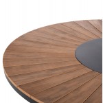 ΤΡΑΠΕΖΙ ΣΤΡΟΓΓΥΛΟ ΕΞ.ΧΩΡΟΥ MORIL HM6041.01 ΑΛΟΥΜΙΝΙΟ ΑΝΘΡΑΚΙ-POLYWOOD ΦΥΣΙΚΟ Φ120εκ.