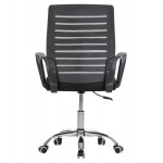 ΚΑΡΕΚΛΑ ΓΡΑΦΕΙΟΥ TRAIL HM1192 ΜΑΥΡΟ MESH-ΠΟΔΙ ΧΡΩΜΙΟΥ 64x55x98,5Υεκ.