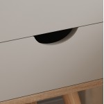 ΚΟΜΟΔΙΝΟ DINKL HM2472.05 ΜΕΛΑΜΙΝΗ-2 ΣΥΡΤΑΡΙΑ ΣΟΝΑΜΑ-ΓΚΡΙ 29,7x29,7x45Υεκ
