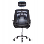 ΚΑΡΕΚΛΑ ΓΡΑΦΕΙΟΥ TRAIL2 HM1193.36 ΜΠΛΕ & ΜΑΥΡΟ MESH-ΠΟΔΙ ΧΡΩΜΙΟΥ 61x61x116Yεκ.