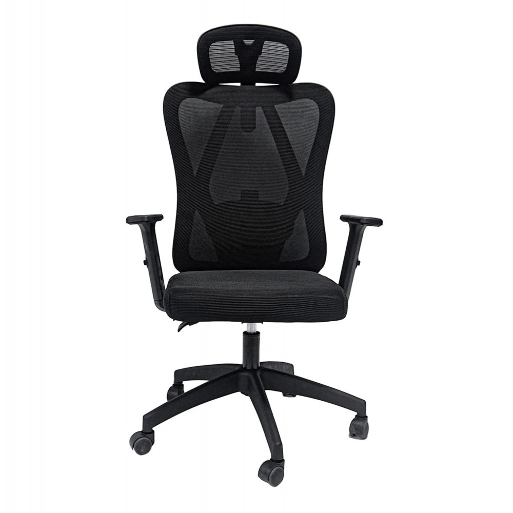ΚΑΡΕΚΛΑ ΓΡΑΦΕΙΟΥ MEXER HM1195.01 ΜΑΥΡΟ MESH-ΜΕΤΑΛ.ΒΑΣΗ-NYLON ΣΚΕΛΕΤΟΣ 68x70x136Υεκ.