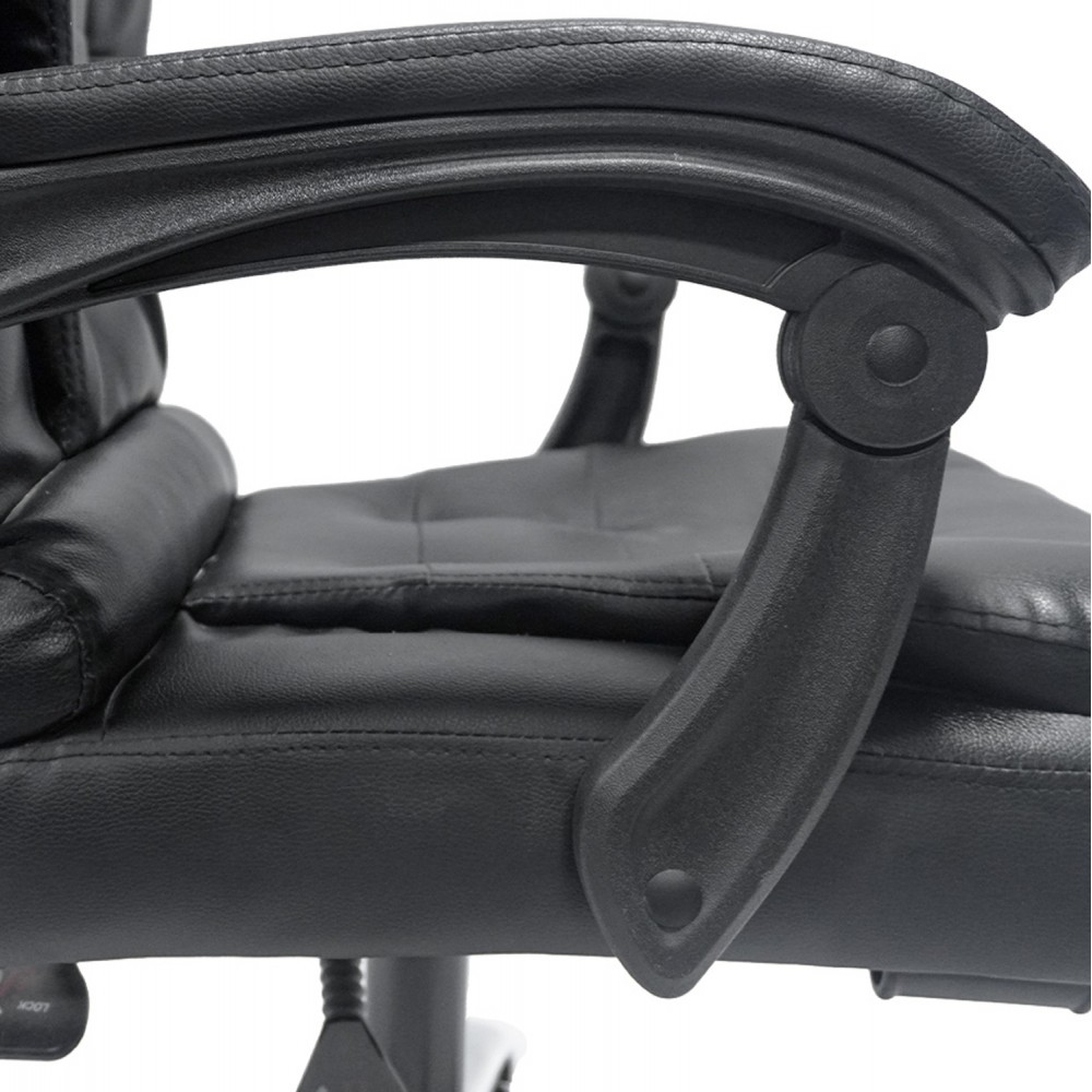 ΚΑΡΕΚΛΑ ΓΡΑΦΕΙΟΥ LAGOM HM1198 ΜΑΥΡO PVC-ΜΕΤΑΛ.ΒΑΣΗ-ΜΑΥΡΟ NYLON ΣΚΕΛΕΤΟΣ 60x70x104Υεκ