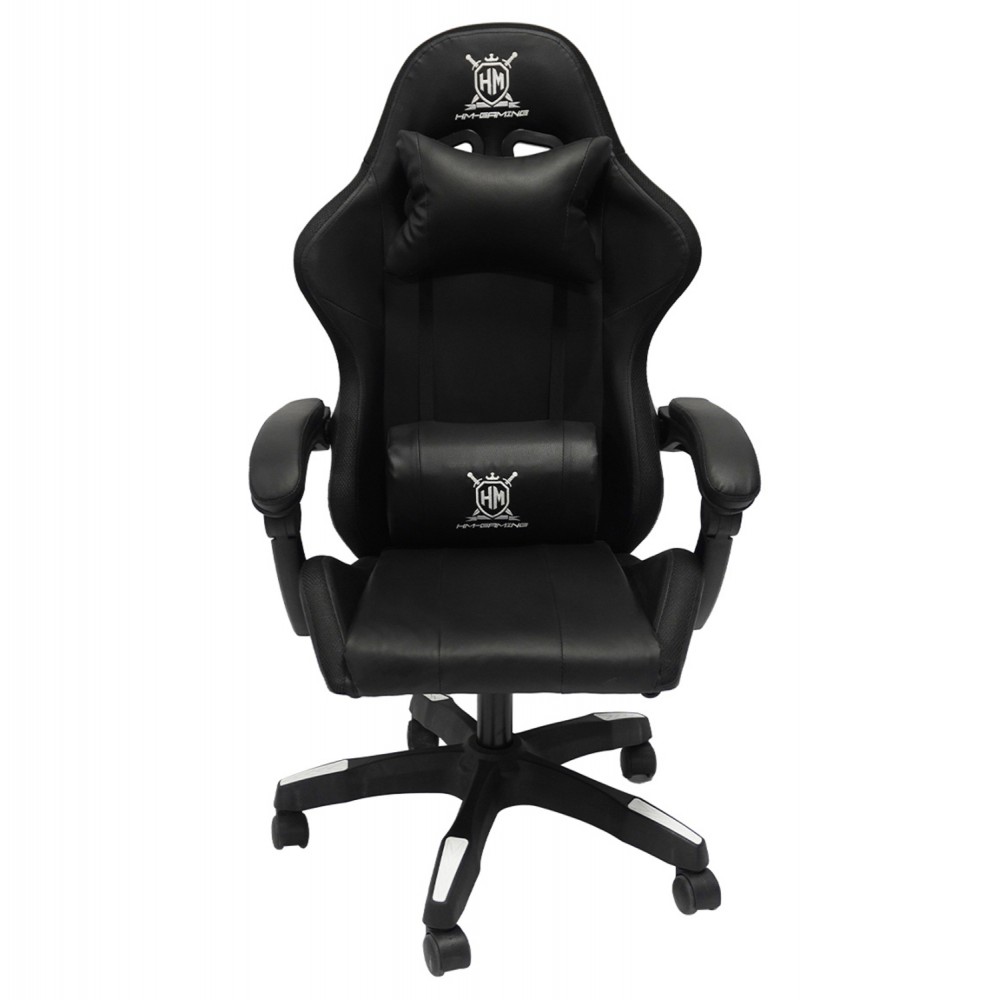 ΠΟΛΥΘΡΟΝΑ GAMING DARREN HM1203.04 ΜΑΥΡΟ-ΛΕΥΚΟ PVC & NYLON 58.5x100x120Υεκ.