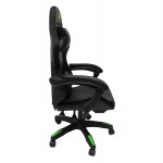 ΠΟΛΥΘΡΟΝΑ GAMING DARREN HM1203.03 ΜΑΥΡΟ-ΠΡΑΣΙΝΟ PVC & NYLON 58.5x100x120Υεκ.