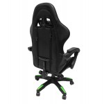 ΠΟΛΥΘΡΟΝΑ GAMING DARREN HM1203.03 ΜΑΥΡΟ-ΠΡΑΣΙΝΟ PVC & NYLON 58.5x100x120Υεκ.