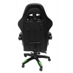 ΠΟΛΥΘΡΟΝΑ GAMING DARREN HM1203.03 ΜΑΥΡΟ-ΠΡΑΣΙΝΟ PVC & NYLON 58.5x100x120Υεκ.