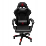 ΠΟΛΥΘΡΟΝΑ GAMING DARREN HM1203.01 ΜΑΥΡΟ-ΚΟΚΚΙΝΟ PVC & NYLON 58.5x100x120Υεκ.