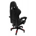 ΠΟΛΥΘΡΟΝΑ GAMING DARREN HM1203.01 ΜΑΥΡΟ-ΚΟΚΚΙΝΟ PVC & NYLON 58.5x100x120Υεκ.