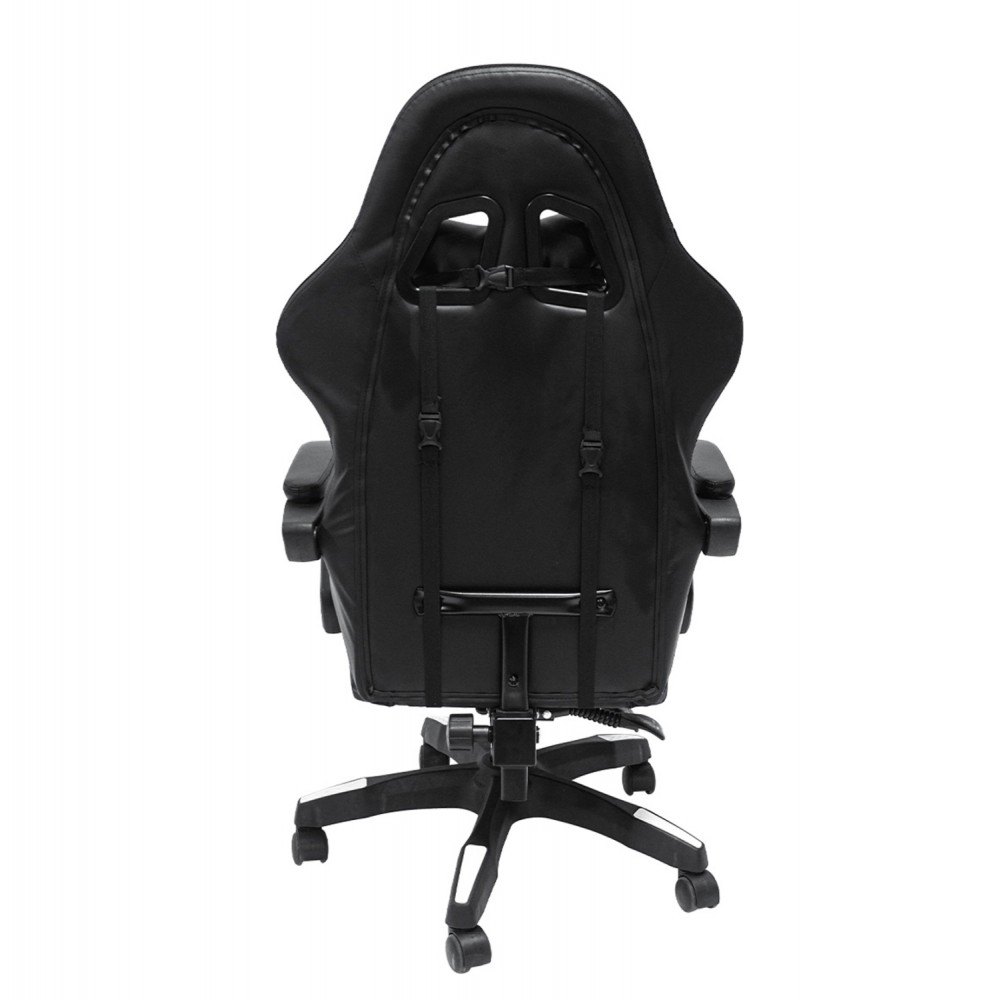 ΠΟΛΥΘΡΟΝΑ GAMING DARREN HM1203.10 ΜΑΥΡΟ-ΓΚΡΙ PVC & NYLON 60x60x120Υεκ.