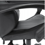 ΠΟΛΥΘΡΟΝΑ GAMING DARREN HM1203.10 ΜΑΥΡΟ-ΓΚΡΙ PVC & NYLON 60x60x120Υεκ.