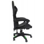 ΠΟΛΥΘΡΟΝΑ GAMING LOOT HM1204 ΜΑΥΡΟ-ΠΡΑΣΙΝΟ PVC & NYLON 60x60x120Υεκ.