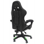 ΠΟΛΥΘΡΟΝΑ GAMING LOOT HM1204 ΜΑΥΡΟ-ΠΡΑΣΙΝΟ PVC & NYLON 60x60x120Υεκ.