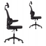 ΚΑΡΕΚΛΑ ΓΡΑΦΕΙΟΥ BASTON HM18236.01 ΜΑΥΡΟ MESH & PP ΣΚΕΛΕΤΟΣ 64x60x117-127Υεκ.