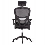 ΚΑΡΕΚΛΑ ΓΡΑΦΕΙΟΥ BASTON HM18236.01 ΜΑΥΡΟ MESH & PP ΣΚΕΛΕΤΟΣ 64x60x117-127Υεκ.