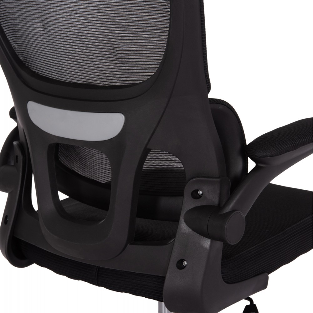 ΚΑΡΕΚΛΑ ΓΡΑΦΕΙΟΥ BASTON HM18236.01 ΜΑΥΡΟ MESH & PP ΣΚΕΛΕΤΟΣ 64x60x117-127Υεκ.