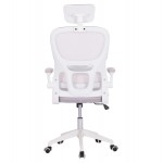 ΚΑΡΕΚΛΑ ΓΡΑΦΕΙΟΥ BASTON HM18236.03 ΓΚΡΙ MESH & ΛΕΥΚΟΣ PP ΣΚΕΛΕΤΟΣ 64x60x127Υεκ.