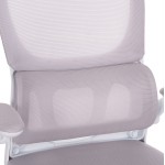 ΚΑΡΕΚΛΑ ΓΡΑΦΕΙΟΥ BASTON HM18236.03 ΓΚΡΙ MESH & ΛΕΥΚΟΣ PP ΣΚΕΛΕΤΟΣ 64x60x127Υεκ.