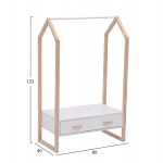 ΚΡΕΜΑΣΤΡΑ ΜΕ ΣΥΡΤΑΡΙ ΠΑΙΔΙΚH PEPE HM2492.03 ΜΕΛΑΜΙΝΗ-ΞΥΛΟ ΠΕΥΚΟΥ 80x40x125Υεκ