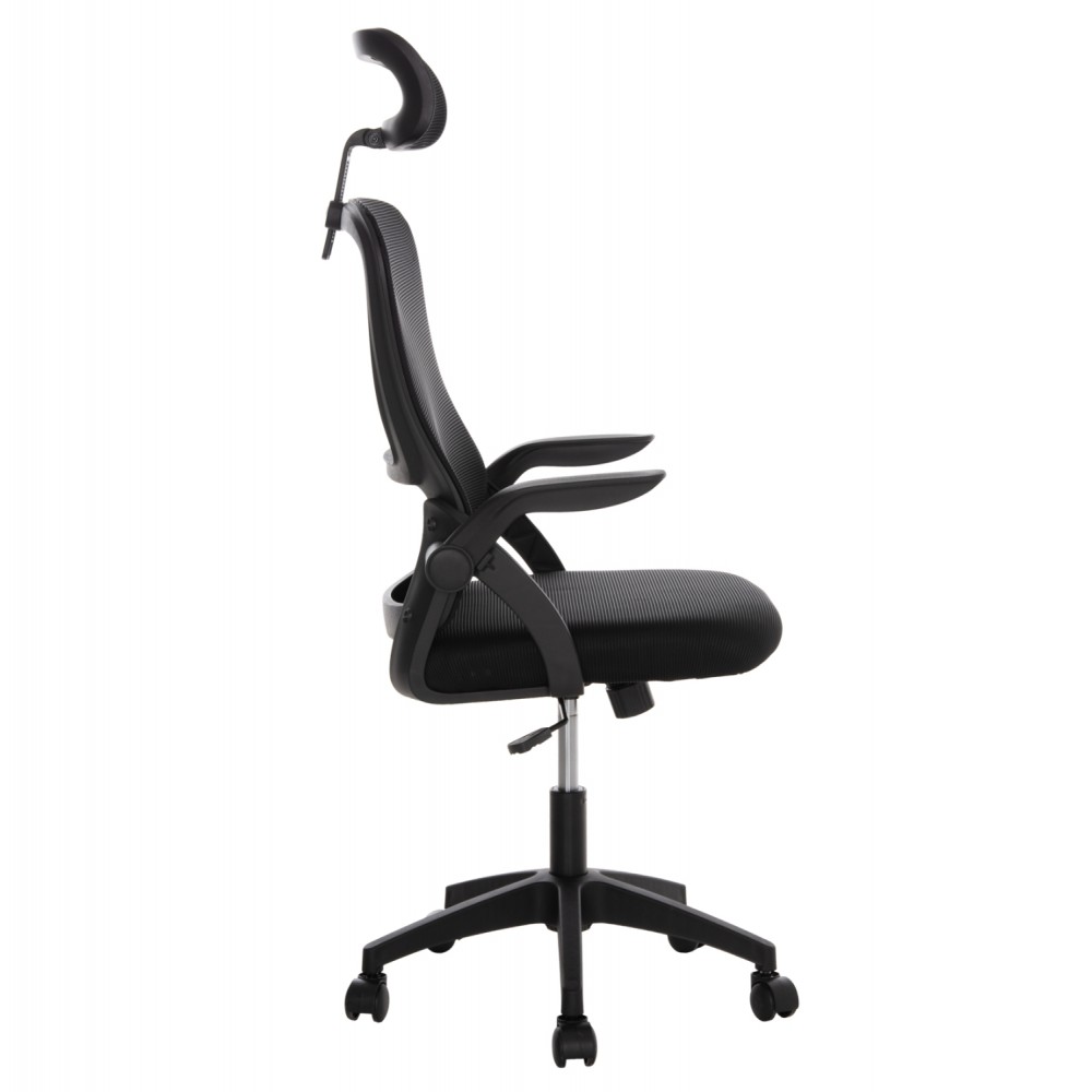 ΚΑΡΕΚΛΑ ΓΡΑΦΕΙΟΥ BLAZER HM1205.01 ΜΑΥΡΟ MESH-ΜΑΥΡΟΣ ΣΚΕΛΕΤΟΣ 60x58x110-130Υεκ.