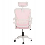 ΚΑΡΕΚΛΑ ΓΡΑΦΕΙΟΥ BLAZER HM1205.04 ΡΟΖ MESH-ΛΕΥΚΟΣ ΣΚΕΛΕΤΟΣ 60x58x110-130Υεκ.