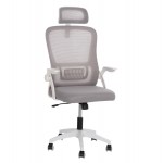 ΚΑΡΕΚΛΑ ΓΡΑΦΕΙΟΥ BLAZER HM1205.02 ΓΚΡΙ MESH-ΛΕΥΚΟΣ ΣΚΕΛΕΤΟΣ 60x58x110-130Υεκ.