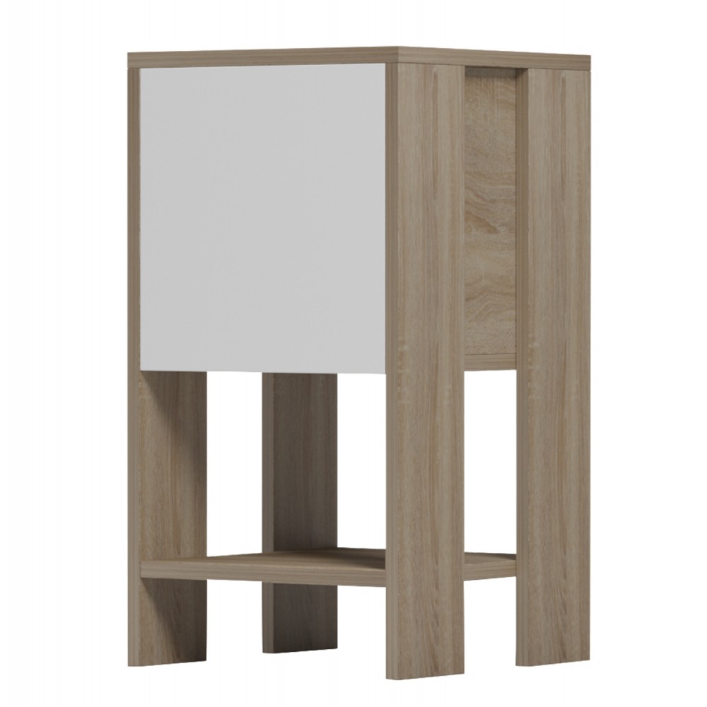 ΚΟΜΟΔΙΝΟ ARGUS HM18378.11 ΜΕΛΑΜΙΝΗ ΛΕΥΚΟ/SONAMA 30x30x55Υεκ.