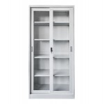 ΒΙΒΛΙΟΘΗΚΗ ΜΕ ΣΥΡΟΜΕΝΕΣ ΠΟΡΤΕΣ SIDER HM6632.02 ΜΕΤΑΛΛΙΚΗ ΛΕΥΚΗ 90x40x185Υεκ