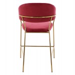 ΣΚΑΜΠΟ ΜΕΣ.ΥΨΟΥΣ THEODORE HM8734.06 ΒΕΛΟΥΔΟ ΚΟΚΚΙΝΟ--ΕΠΙΧΡΥΣΟΣ ΣΚΕΛΕΤΟΣ 60x55x100Yεκ