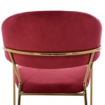 ΣΚΑΜΠΟ ΜΕΣ.ΥΨΟΥΣ THEODORE HM8734.06 ΒΕΛΟΥΔΟ ΚΟΚΚΙΝΟ--ΕΠΙΧΡΥΣΟΣ ΣΚΕΛΕΤΟΣ 60x55x100Yεκ