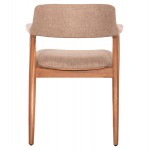 ΠΟΛΥΘΡΟΝΑ JAMES HM18259 TEAK WOOD ΜΕ ΣΑΜΠΑΝΙ ΥΦΑΣΜΑ 57x52x76Υεκ.