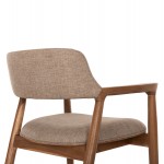 ΠΟΛΥΘΡΟΝΑ JAMES HM18259 TEAK WOOD ΜΕ ΣΑΜΠΑΝΙ ΥΦΑΣΜΑ 57x52x76Υεκ.