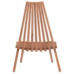 ΠΟΛΥΘΡΟΝΑ LOUNGE ΠΤΥΣΣΟΜΕΝΗ SHIGAO HM18112 ΞΥΛΟ TEAK--ΦΥΣΙΚΟ 61x88.5x89Υεκ.